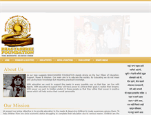 Tablet Screenshot of bhagyashreefoundation.com